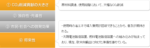 特に評価された観点