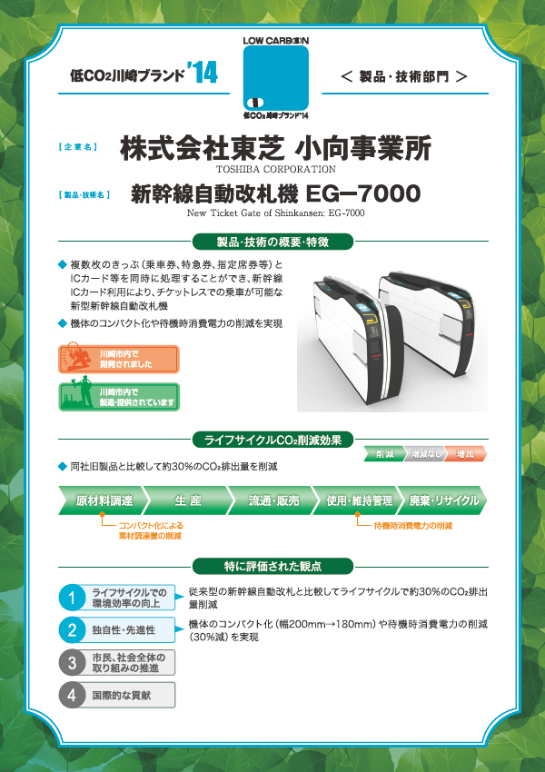 新幹線自動改札機 ＥＧ－７０００